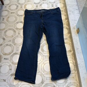 Discontinued Old Navy mid rise boot kicker jeans